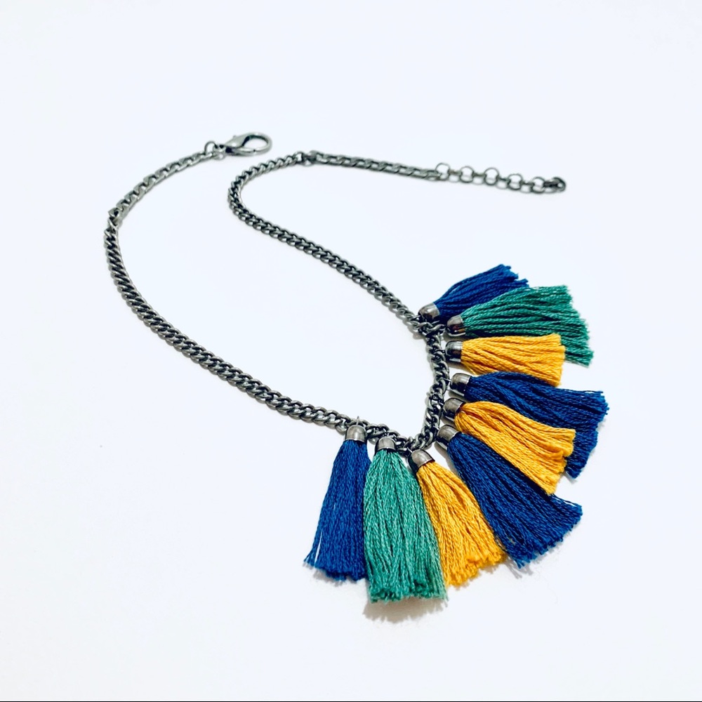 STIX+STONZ “Ali” Tassel Necklace - Handmade